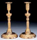 Louis XVI gilt bronze candlesticks